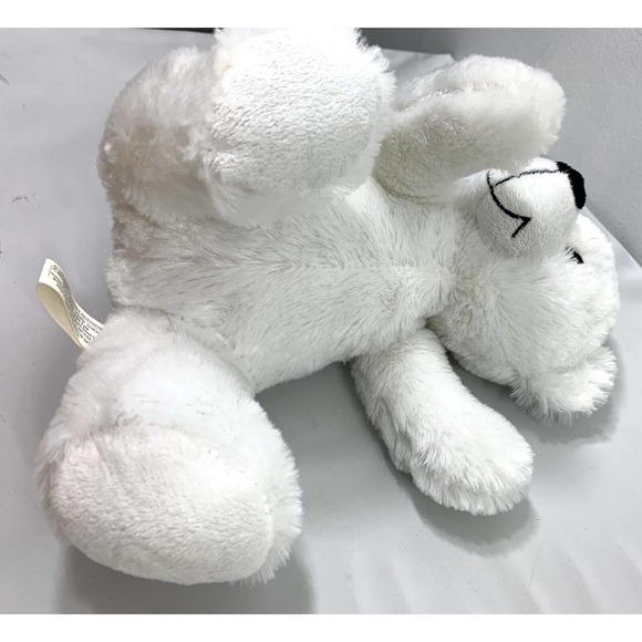 2011 Progressive Plush White Teddy Bear Stuffed Animal Toy 12" Soft - Picture 6 of 10